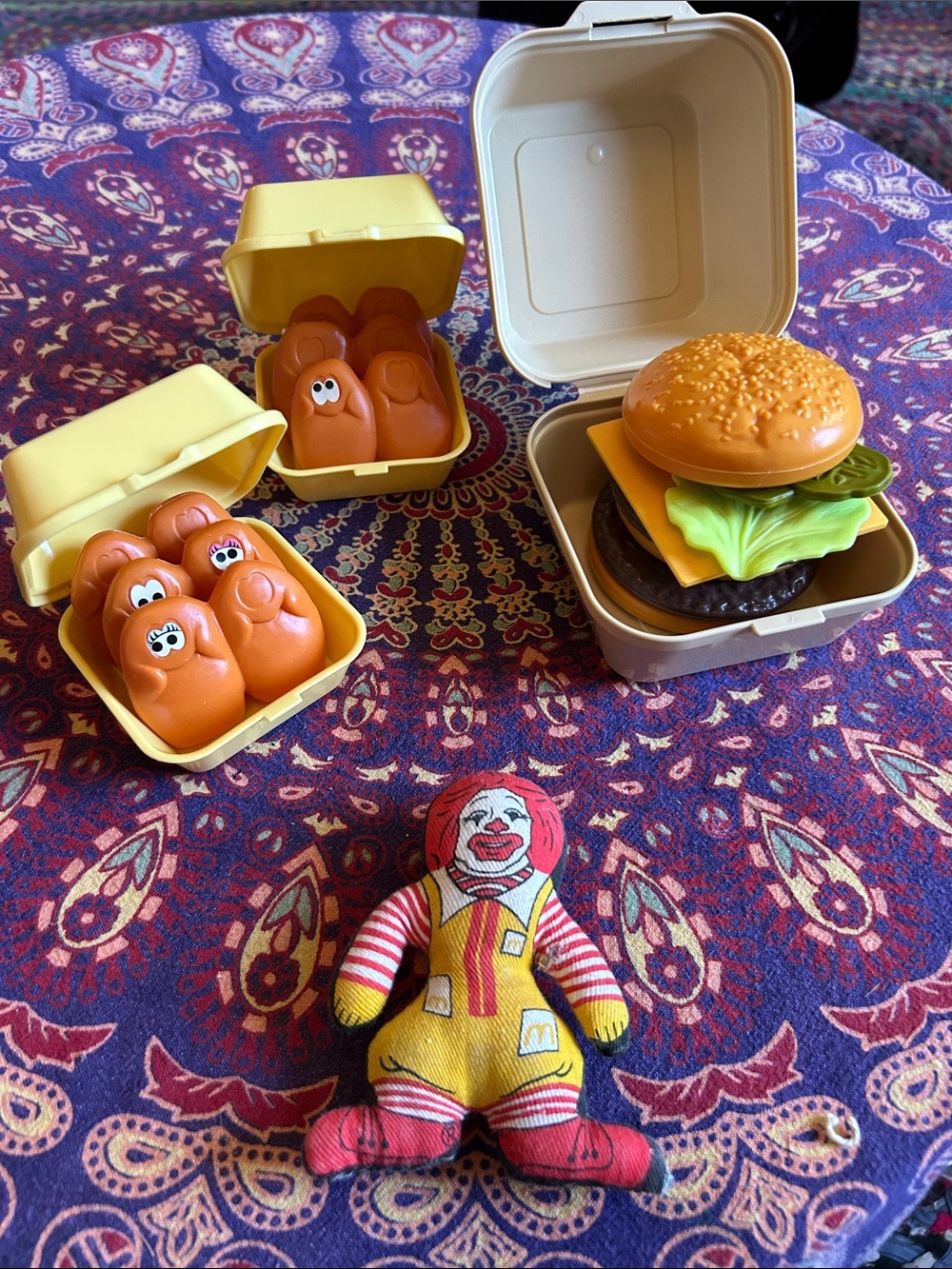 McDonald's Play Food Chicken Nuggets Burger 1988 plus 1983 Ronald McDonald